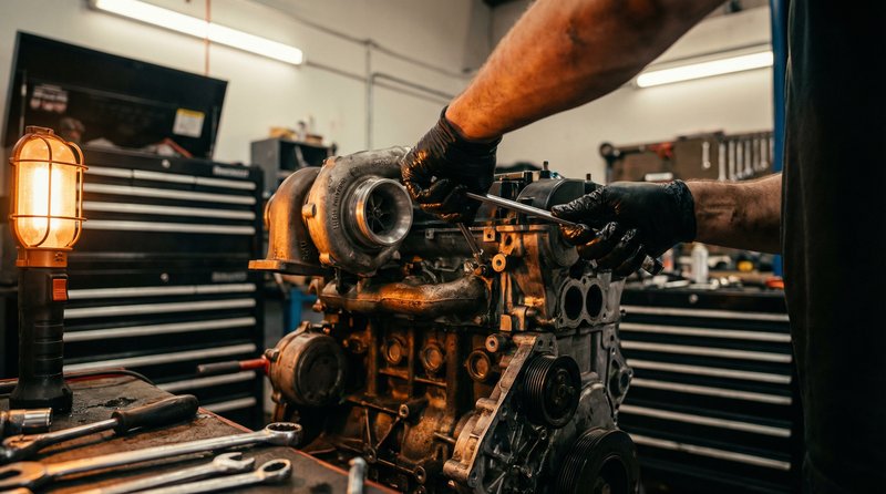 抖阴漫画修车视频教程：涡轮增压器拆装