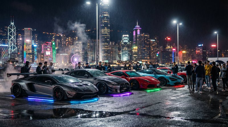 抖阴漫画视频幕后花絮：深夜车聚